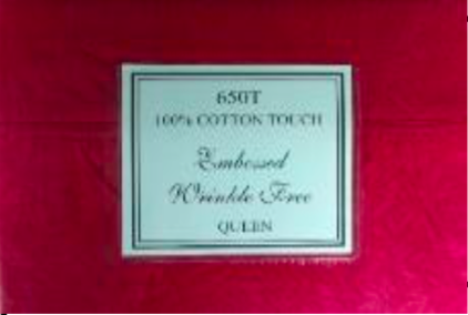 Royal Scarlet Emboss Pattern Sheet Set - Click Image to Close